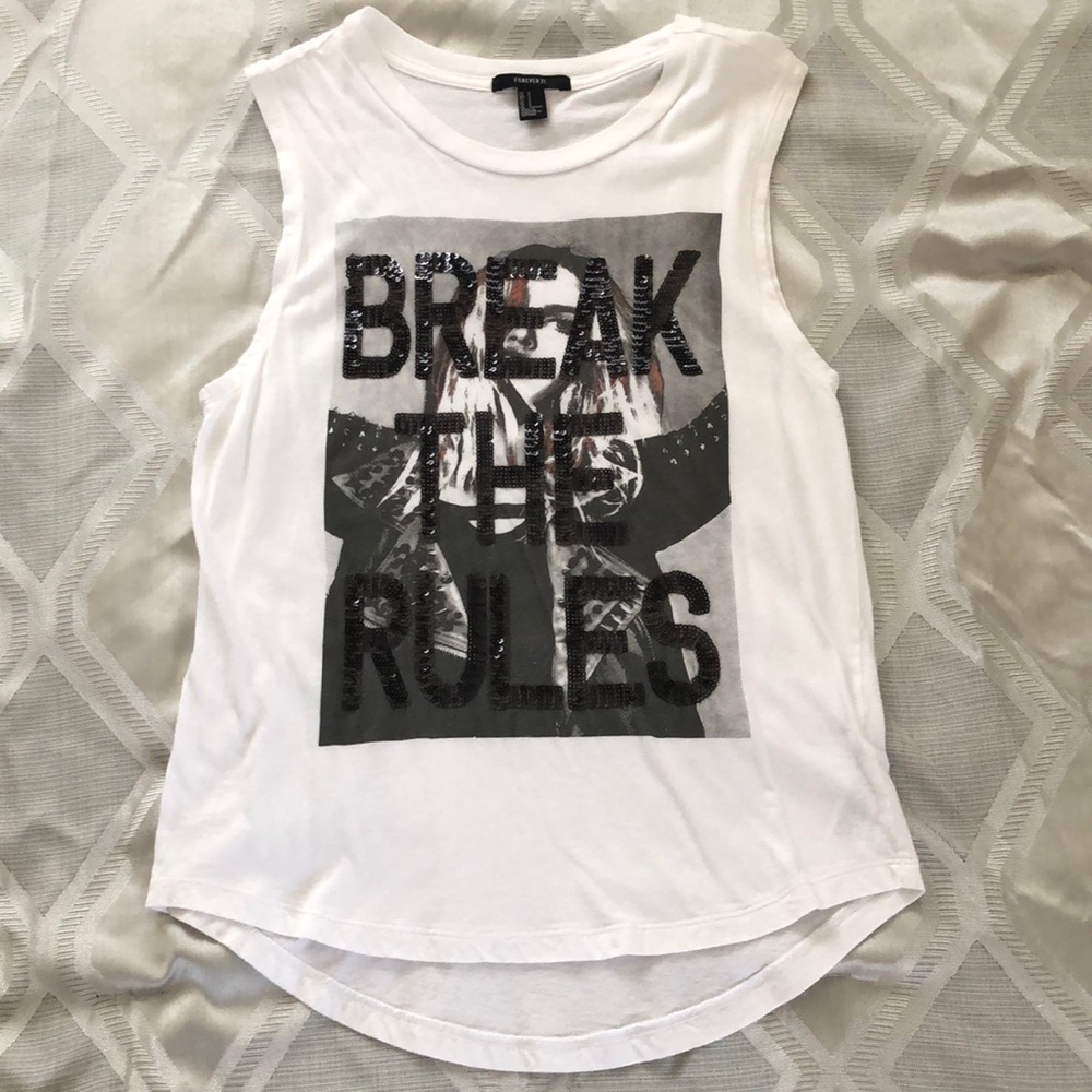 Forever 21 graphic tank top